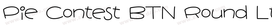 Pie Contest BTN Round Lt字体转换